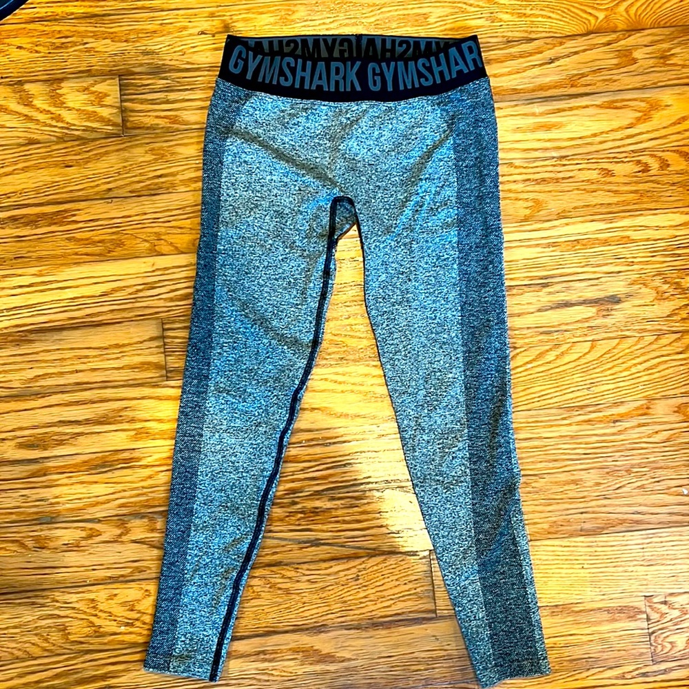 Gray and black Gymshark leggings in a size medium!